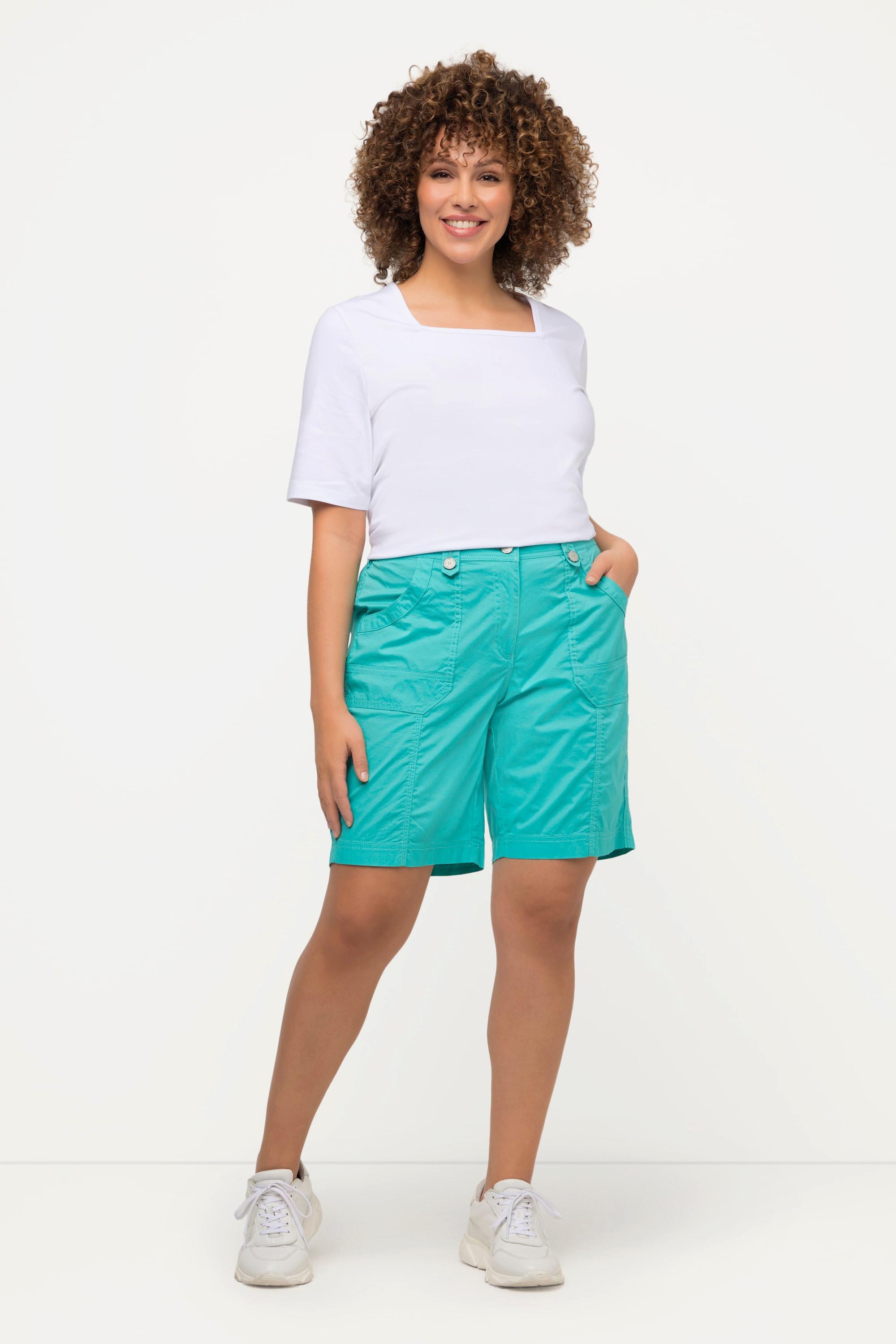 Ulla Popken  Bermuda style cargo 4 poches, taille confortable 