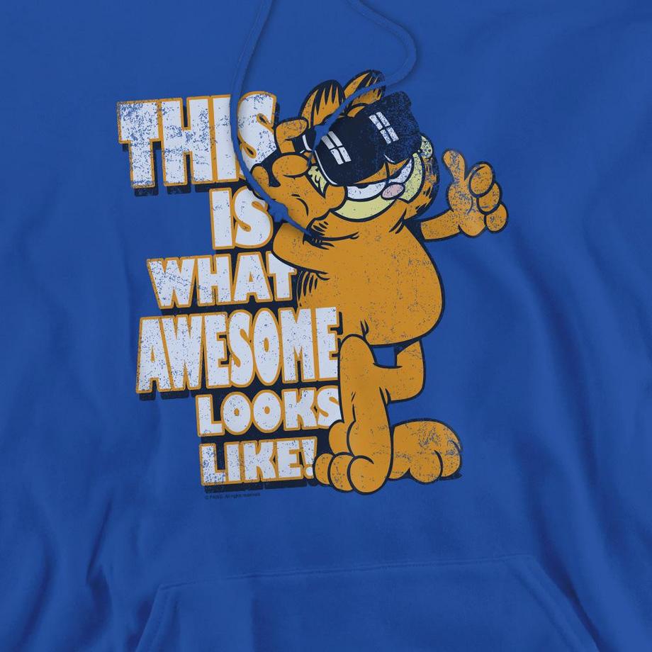Garfield Awesome Felpa Con Cappuccio  