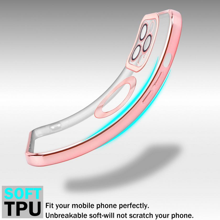 Cadorabo  Hülle für Apple iPhone 13 PRO MAX mit Chrome Applikation 