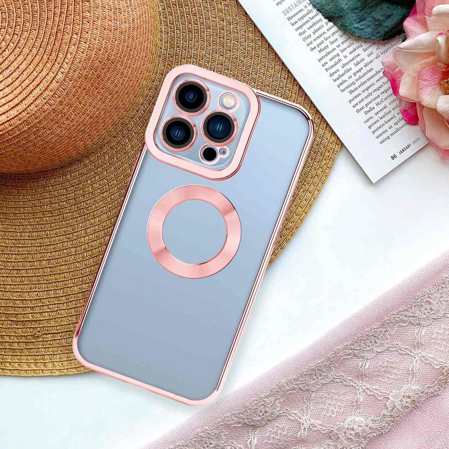 Cadorabo  Hülle für Apple iPhone 13 PRO MAX mit Chrome Applikation 