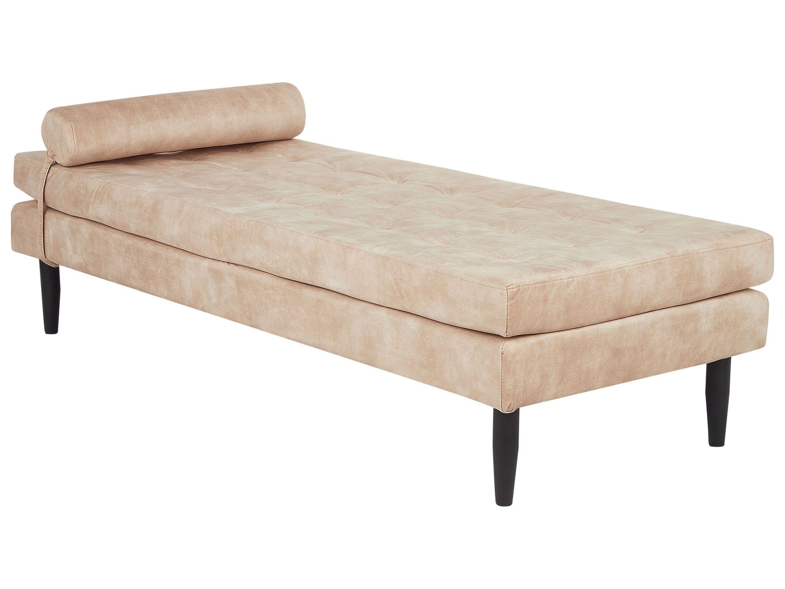 Beliani Chaiselongue aus Samtstoff Modern USSEL  