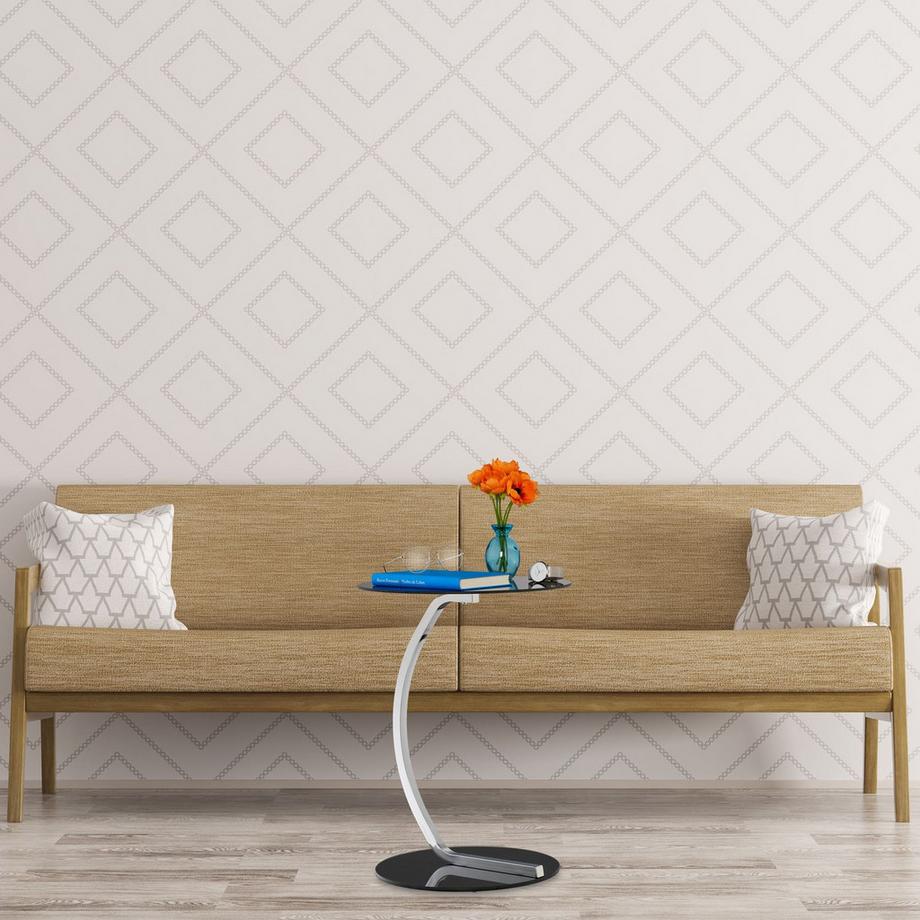 B2X Tavolino laterale in vetro nero  