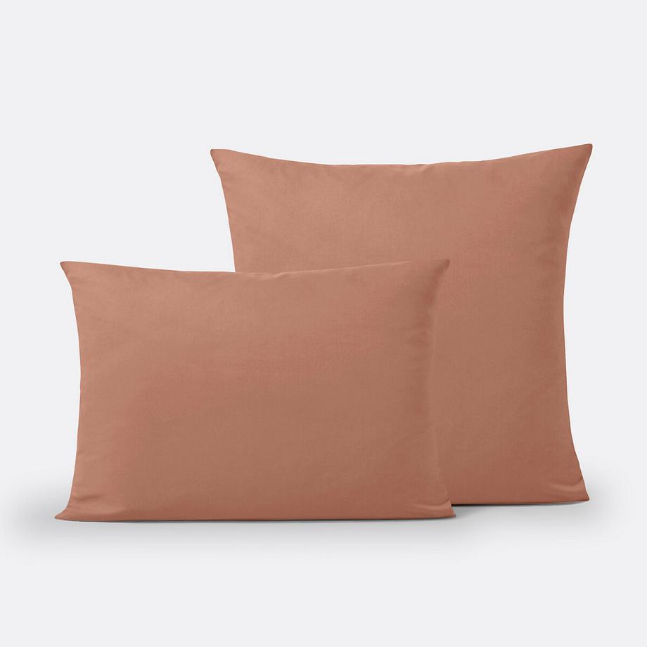 Taie d'oreiller unie coton