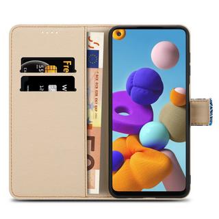 Cadorabo  Housse compatible avec Samsung Galaxy A21s - Coque de protection avec fermeture magnétique, fonction de support et compartiment pour carte 