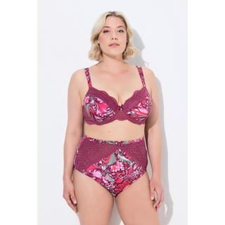 Ulla Popken  Reggiseno con ferretto, pizzo floreale e coppe morbide, coppa B-E 