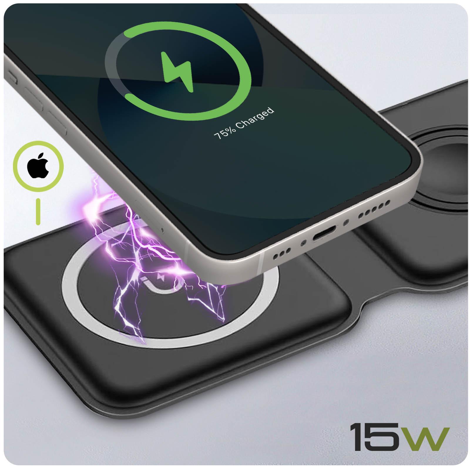 Avizar  Moxie MagSafe iPhone Ladestation Schwarz 