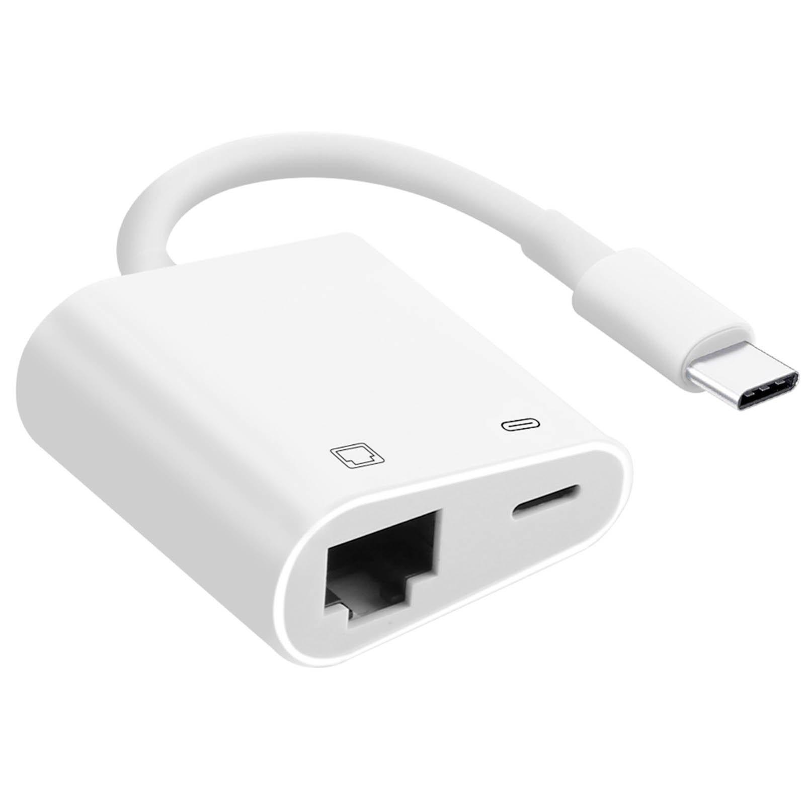 Avizar  Adattatore USB-C a Ethernet + USB-C 