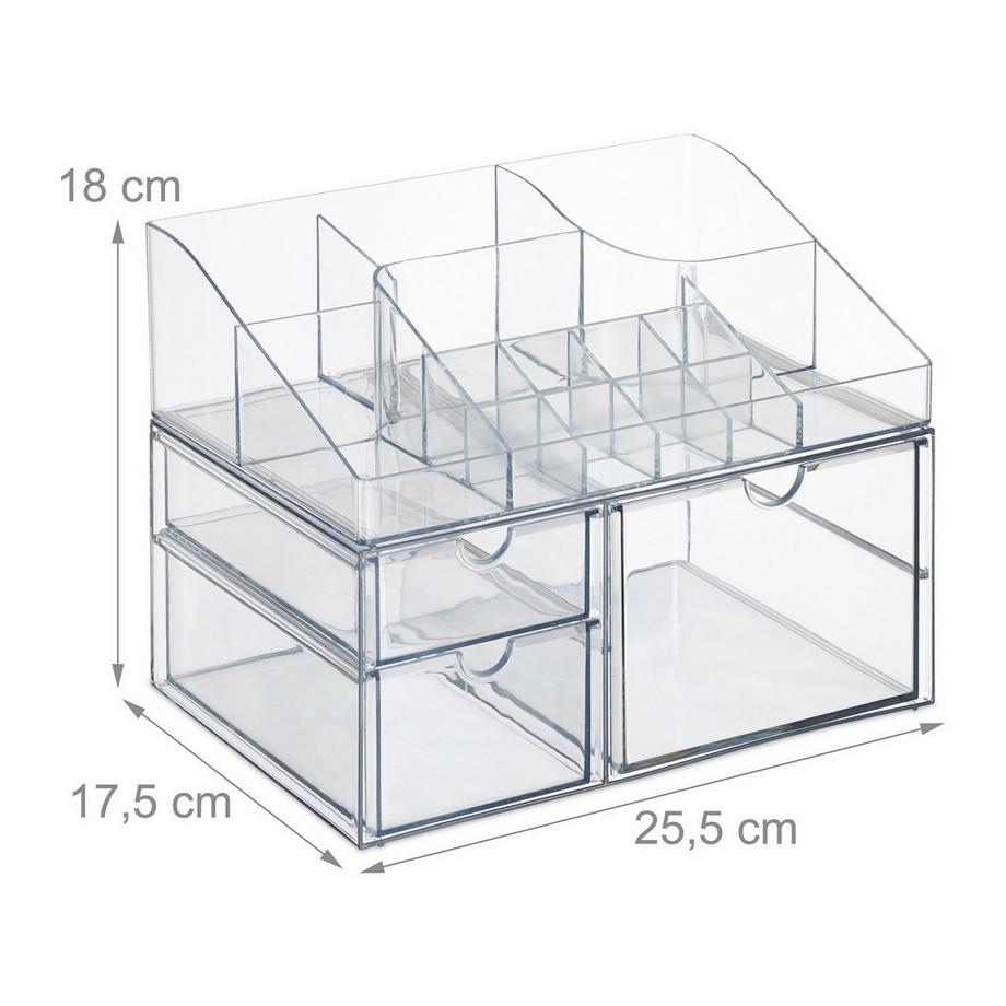 Northix Boîte de rangement de maquillage avec tiroirs  