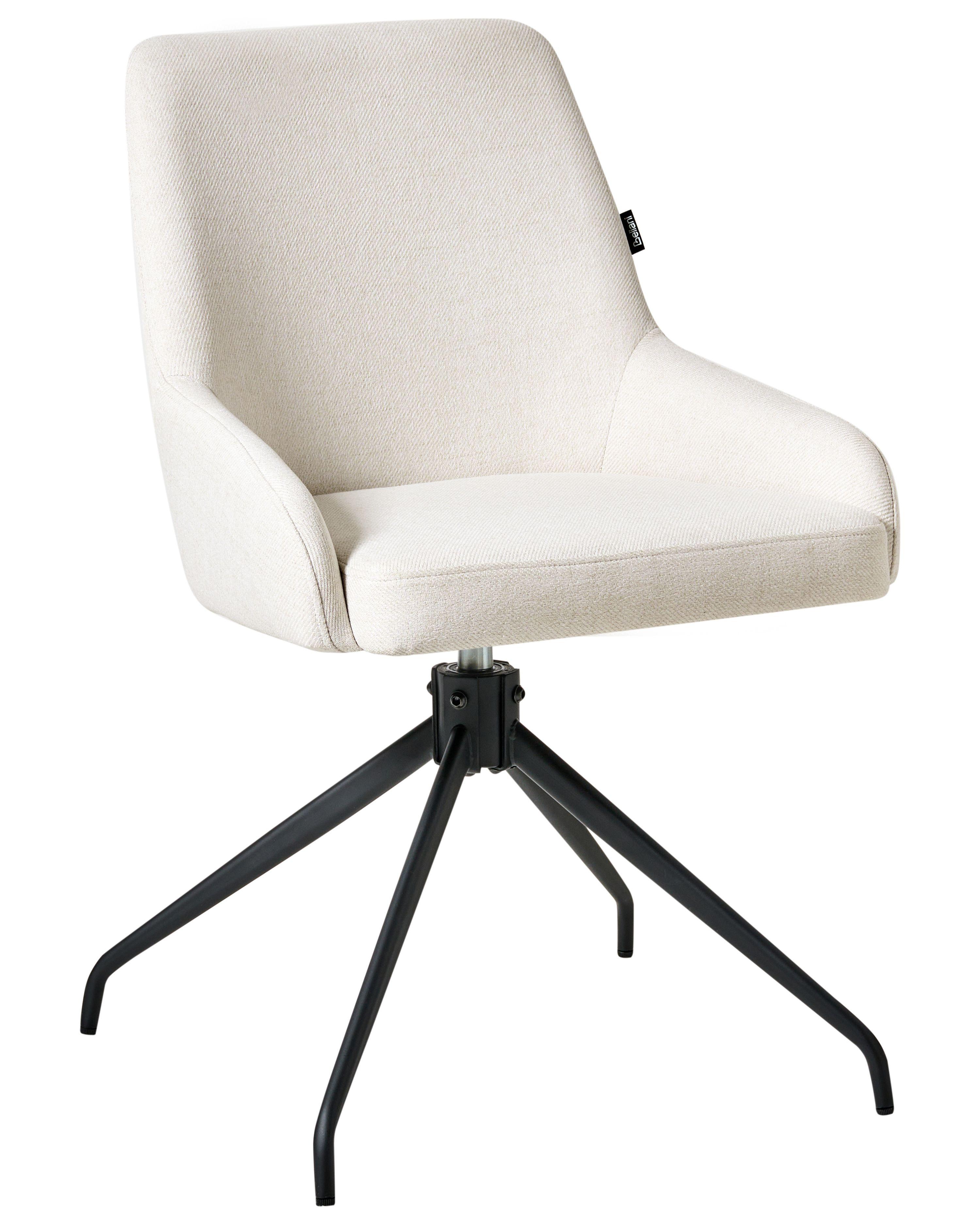 Beliani Lot de 2 chaises de salle à manger en Tissu Traditionnel JENNER  