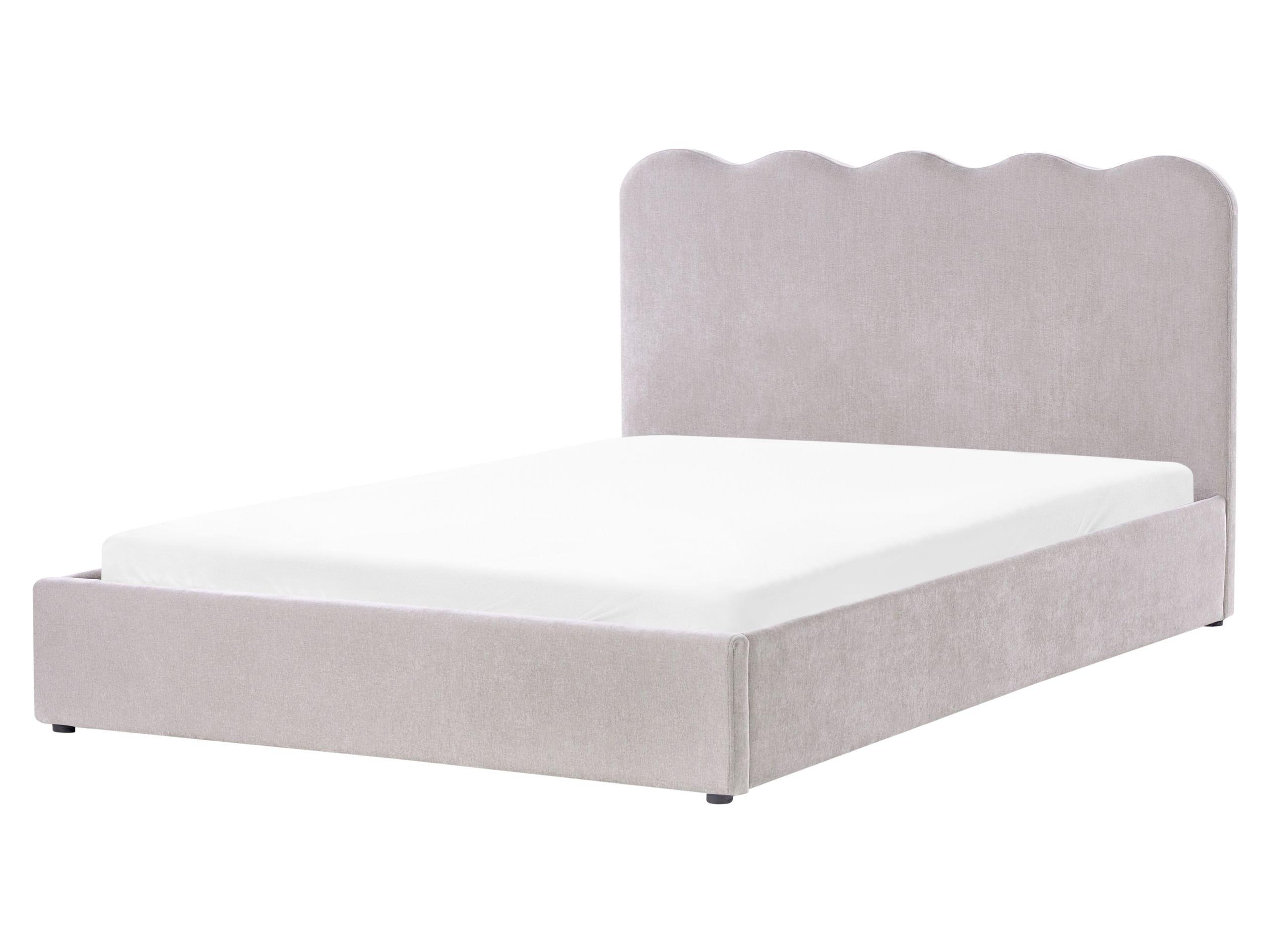 Beliani Lit ottoman en Tissu Moderne NANTERRE  