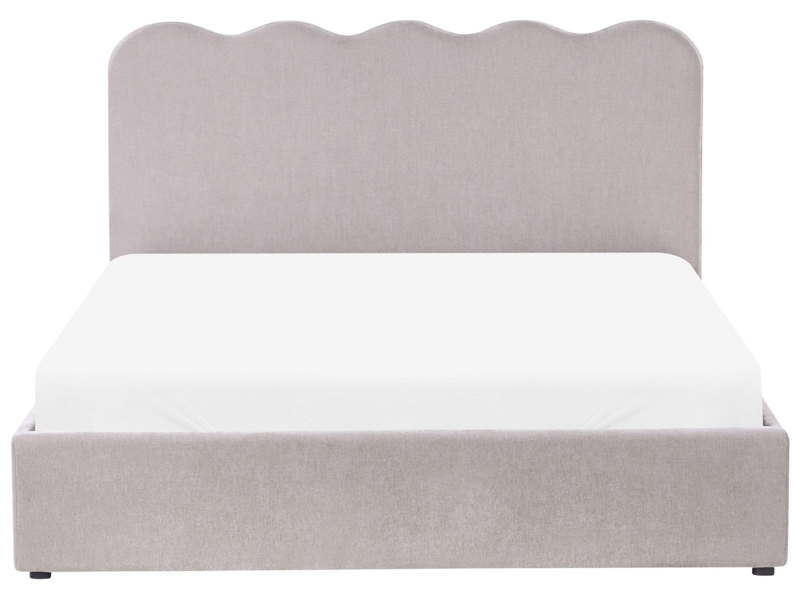 Beliani Lit ottoman en Tissu Moderne NANTERRE  