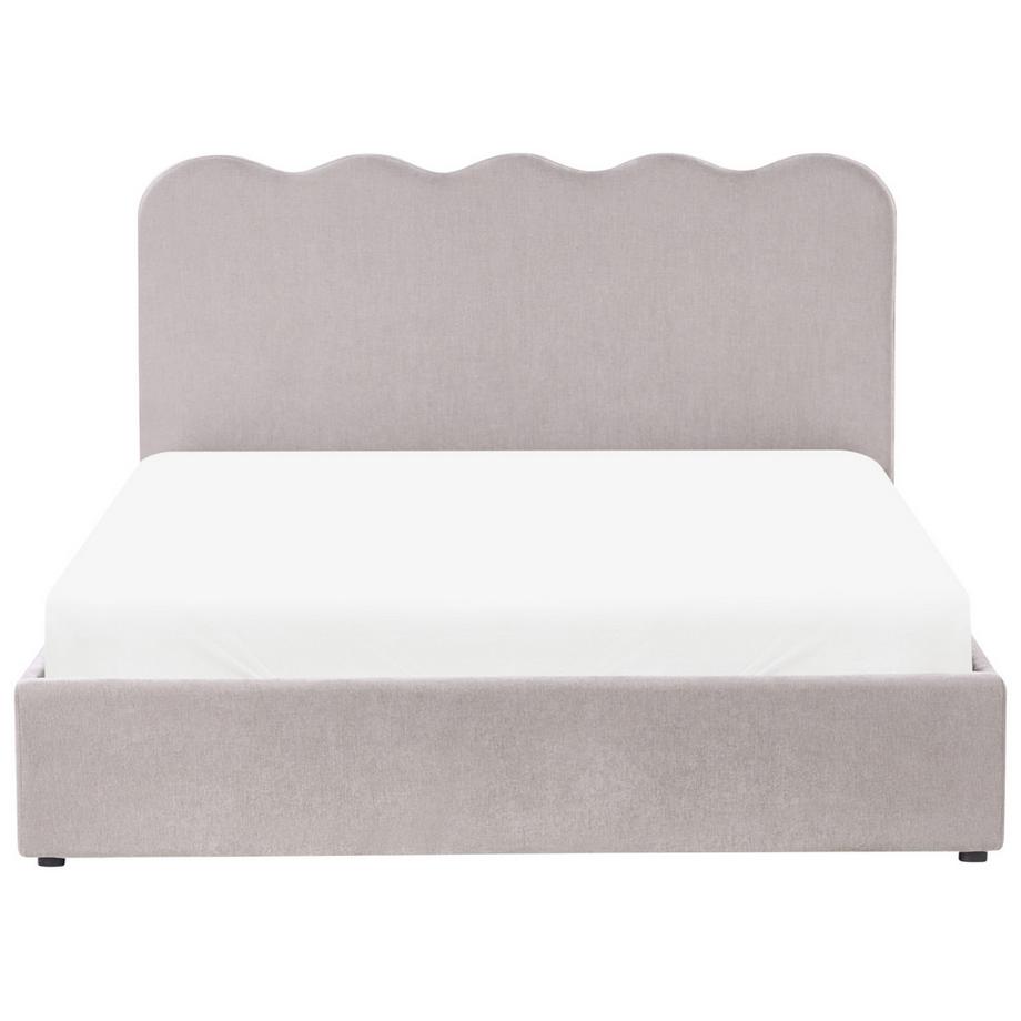 Beliani Lit ottoman en Tissu chenille  NANTERRE  