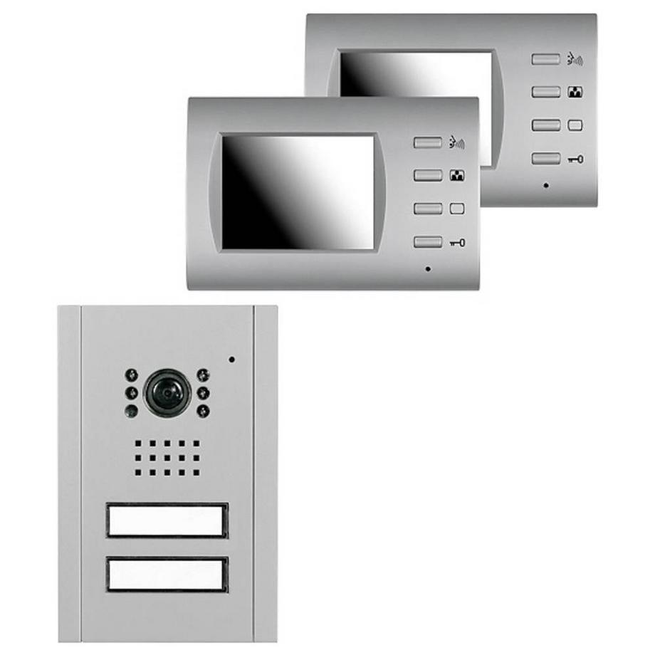 Pentatech  Video-Türsprechanlage 3.5 Zoll, Zwei-Familienhaus VT35/2 SET 