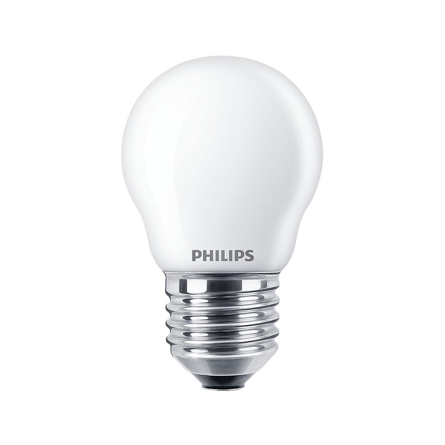 PHILIPS 2er-Pack LED E27 P45 Globe 25W Frost 250lm  