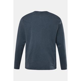 JP1880  Maglia serafino con maniche lunghe, scollo a girocollo e abbottonatura, fino alla tg. 8XL 