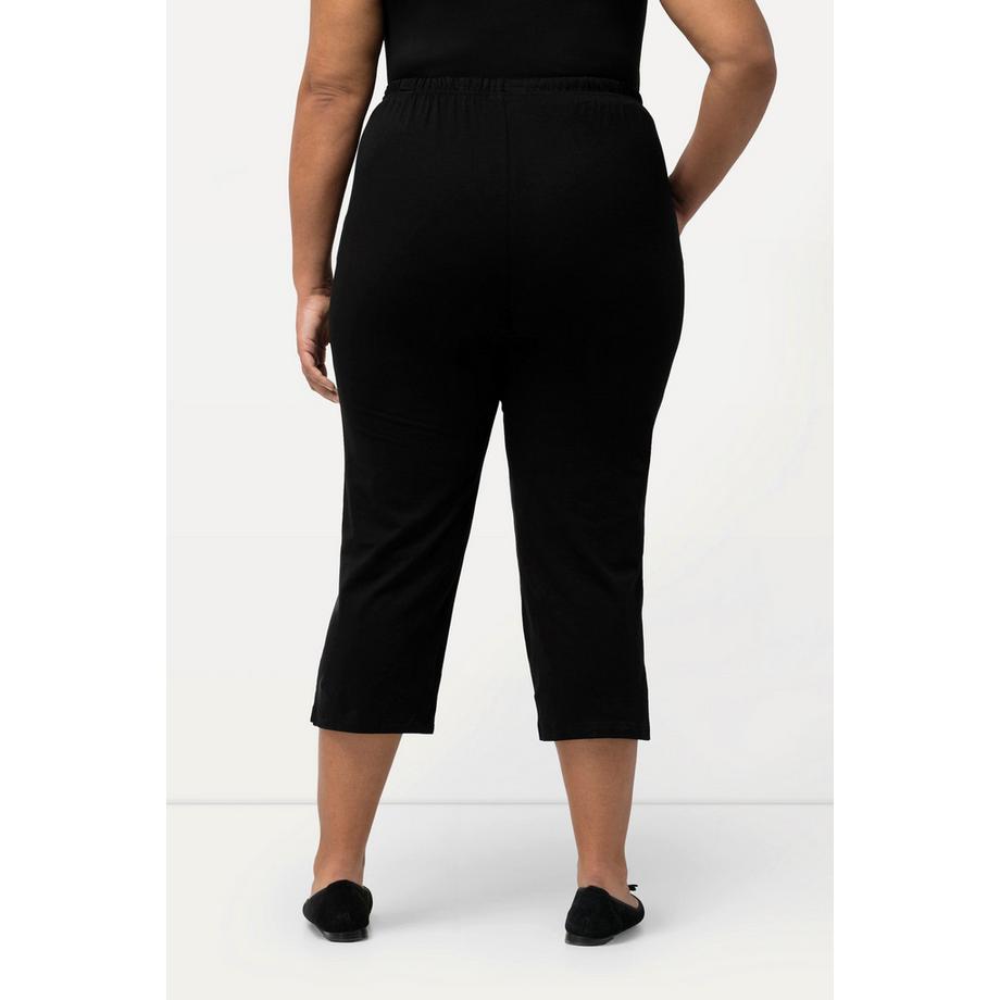 Ulla Popken Pantalon 7/8 Coupe Slim Fit Taille Élastique  