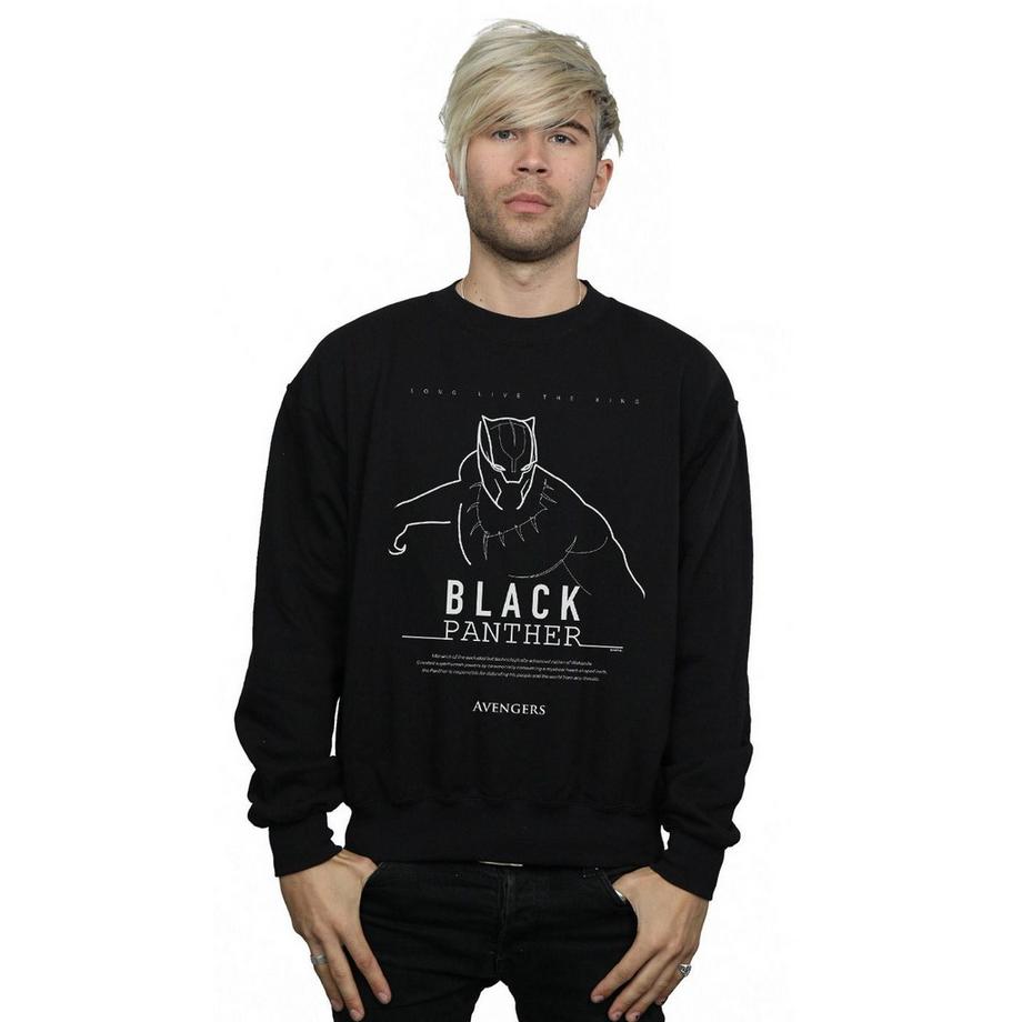 MARVEL Long Live The King Black Panther Sweatshirt  
