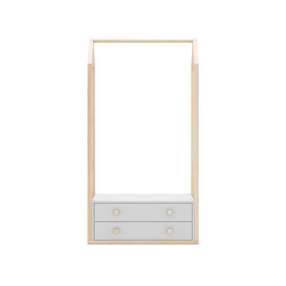 Kleiderschrank mit 2 Schubladen L80 cm - Esteban