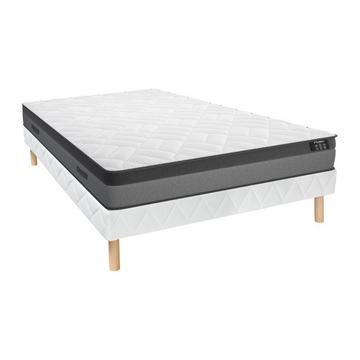 Ensemble Sommier Matelas ressorts ensachés mémoire de forme ILLUSION de DREAMEA