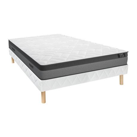 DREAMEA Ensemble Sommier Matelas ressorts ensachés mémoire de forme ILLUSION de DREAMEA  