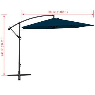 VidaXL Parasol de jardin en porte-à-faux  