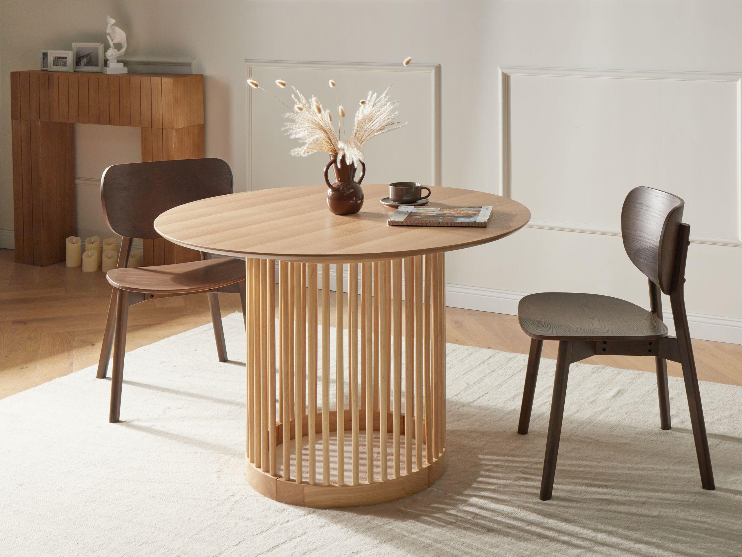 Beliani Tavolo da pranzo en Fibra a media densità (MDF) Minimalista BOYLE  