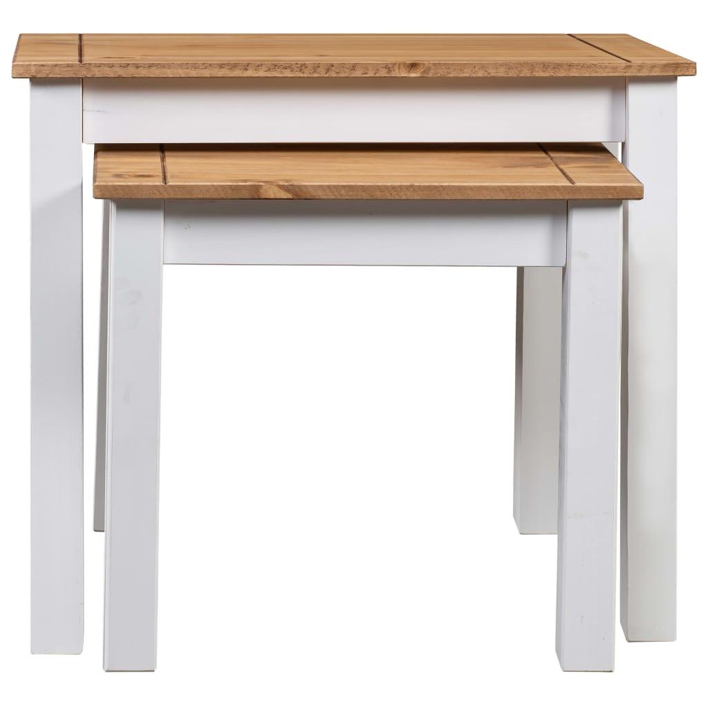 VidaXL Table gigogne bois de pin  