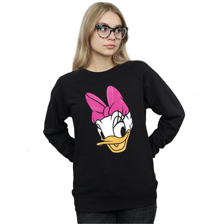 Disney Daisy Duck Face Felpa  