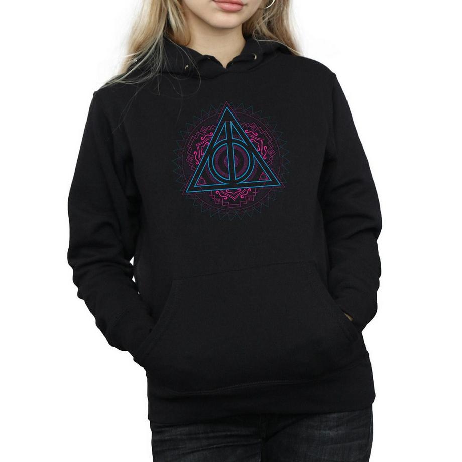 Harry Potter Deathly Hallows Felpa con Cappuccio  