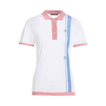 Bellemere Tencel-Poloshirt mit Farbblockdesign