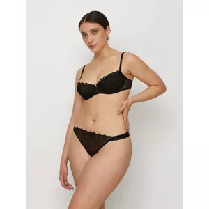 AGAPè Reggiseno a Balconcino in Tulle Ricamato