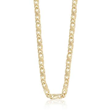 Collier Carrera or jaune 750, 5mm, 45cm