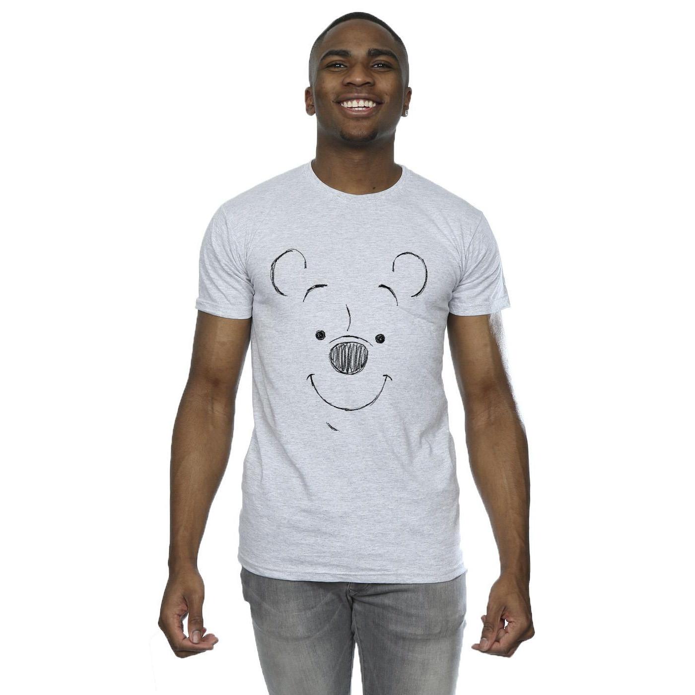Disney Winnie the Pooh Sketch Face T-Shirt  