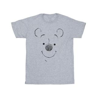 Disney Winnie the Pooh Sketch Face T-Shirt  