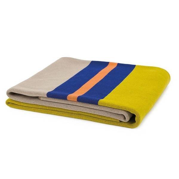 Remember Menta Coperta in Cotone Lavorato a Maglia  