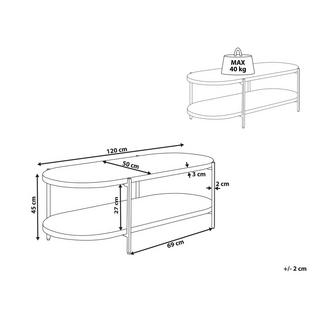 Beliani Table basse en MDF Traditionnel BALINGER  