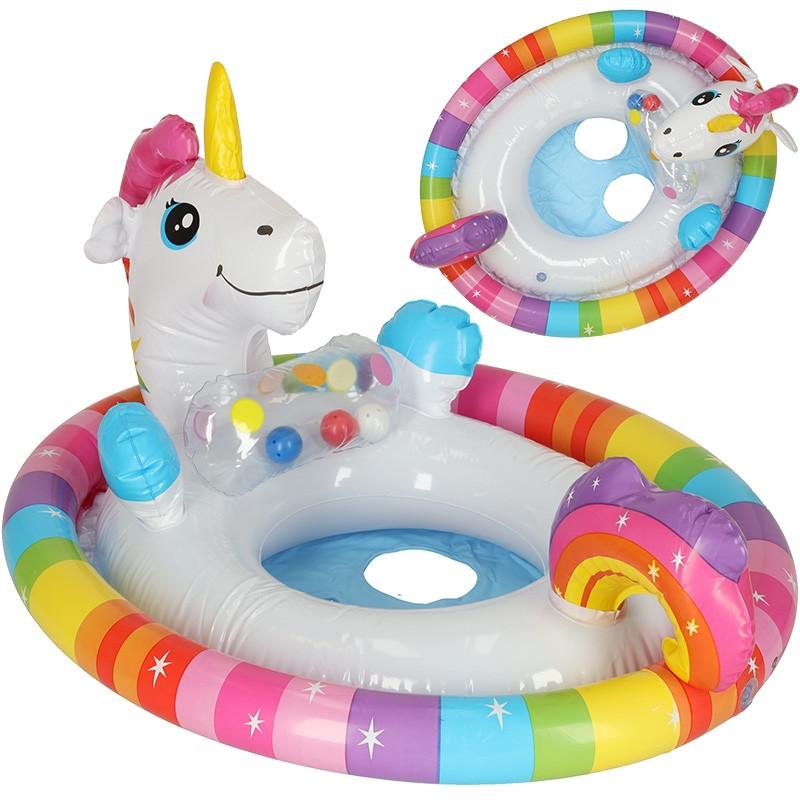 Pricenet  INTEX 59570 Schwimmponton-Einhornrad für Kinder 
