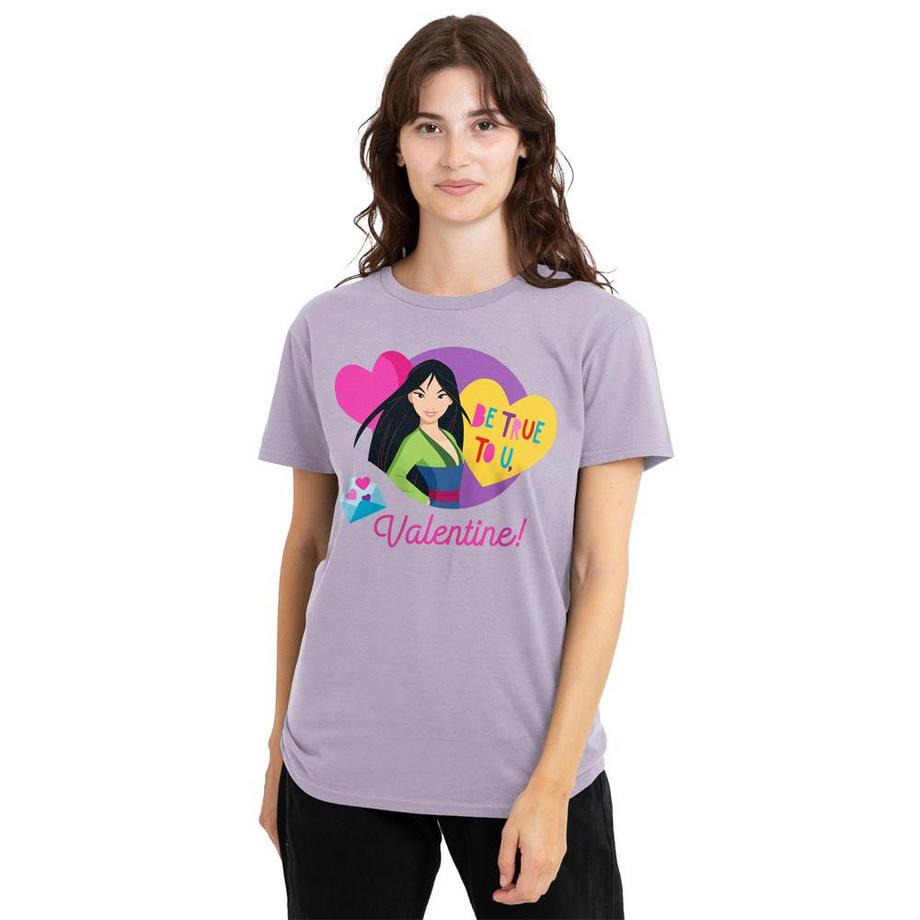 Disney PRINCESS T-ShirtValentin Motif Mulan Be True To You  