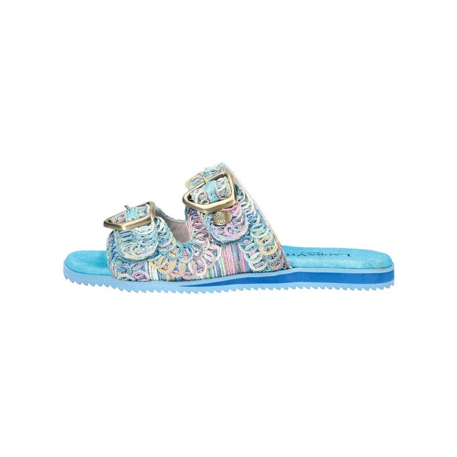 Laura Vita Geflochtene Riemen Slide Sandalen  