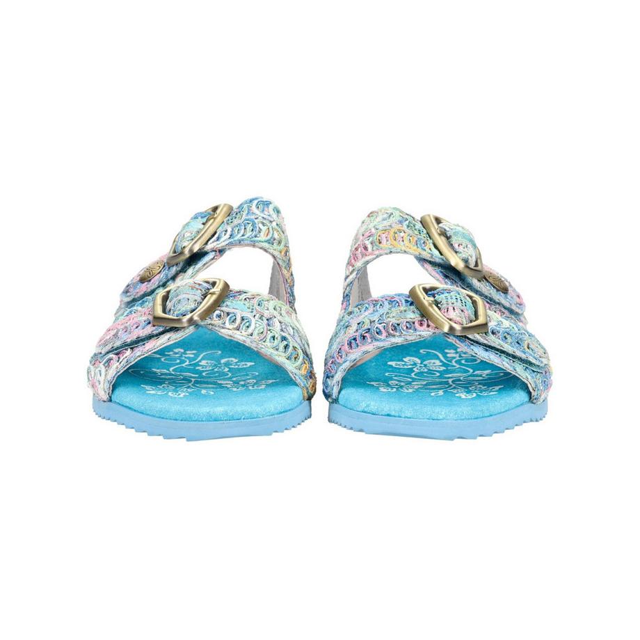Laura Vita Geflochtene Riemen Slide Sandalen  