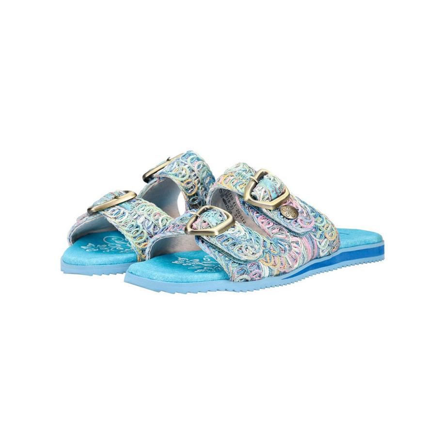 Laura Vita Geflochtene Riemen Slide Sandalen  