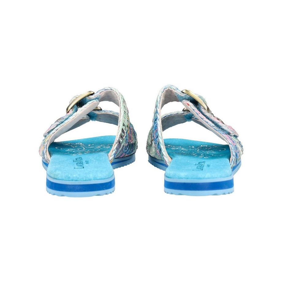 Laura Vita Geflochtene Riemen Slide Sandalen  