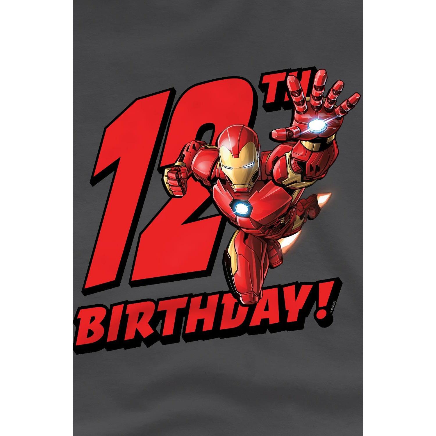 Iron Man  TShirt  12er Geburstag 