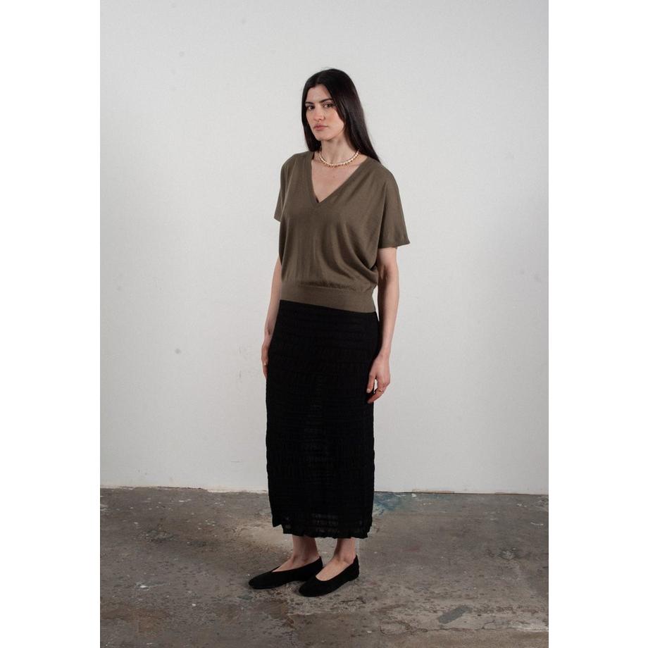 Studio Cashmere8 KELLY 6 Pull Col V Manches Chauve-Souris  