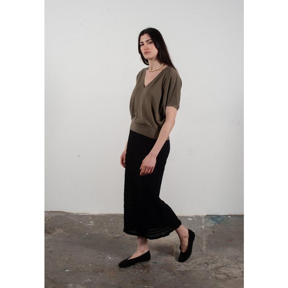 Studio Cashmere8 KELLY 6 Pull Col V Manches Chauve-Souris  