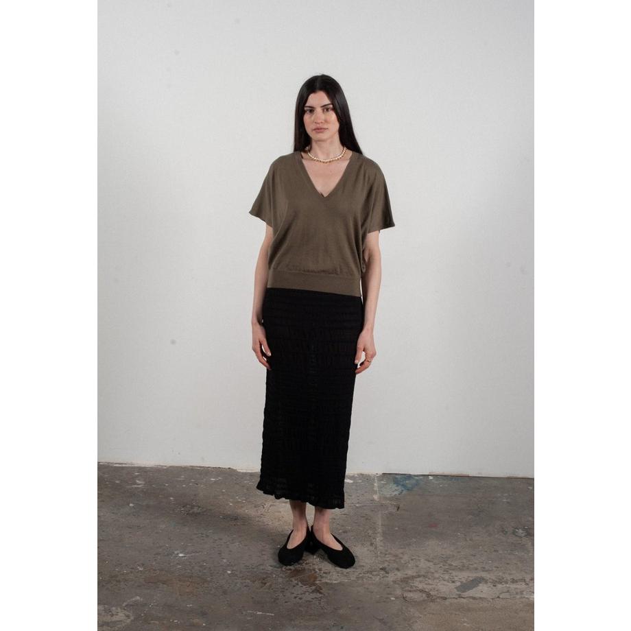 Studio Cashmere8 KELLY 6 Pull Col V Manches Chauve-Souris  