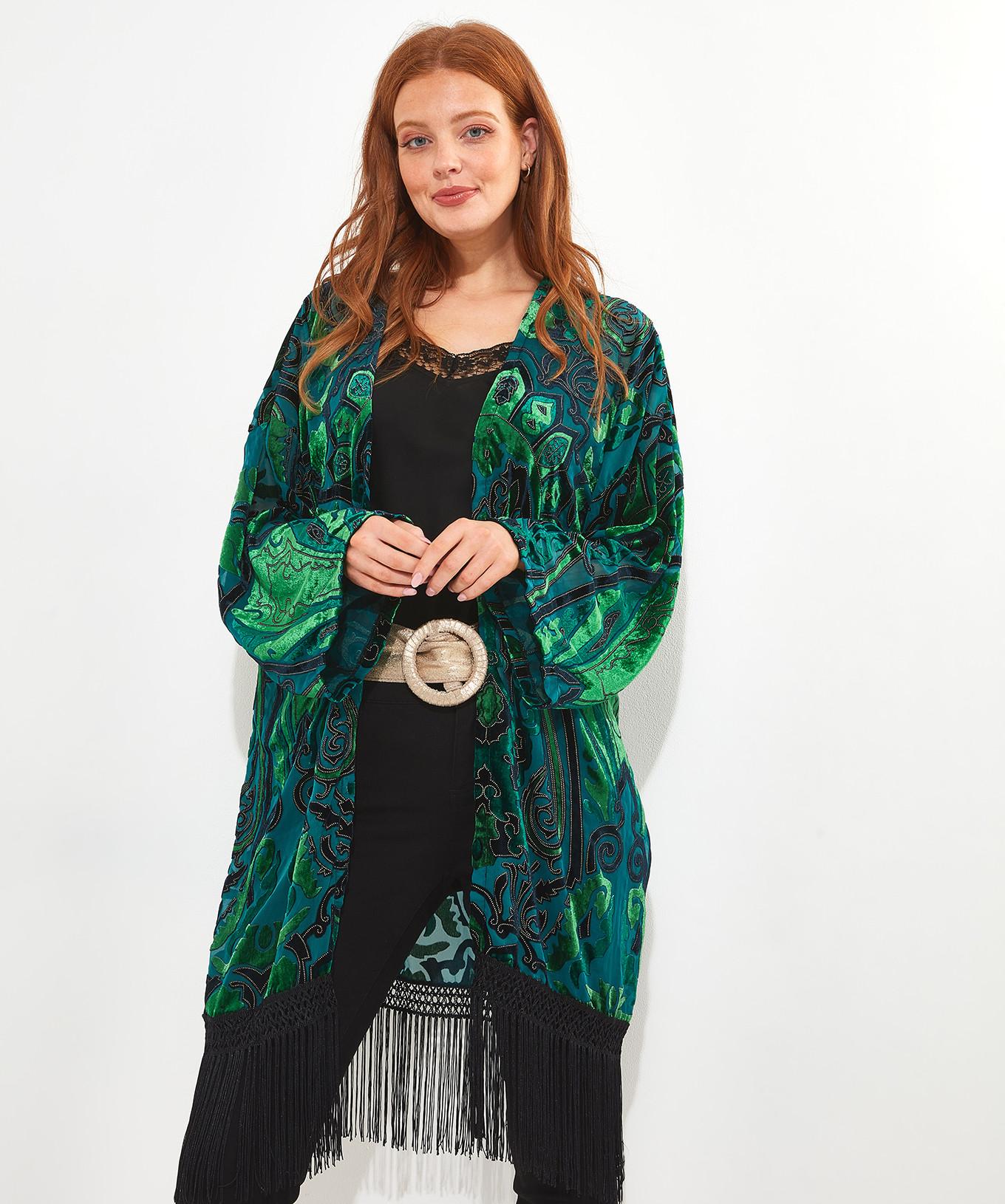 Joe Browns Kimono Dévoré Floral Luxueux  