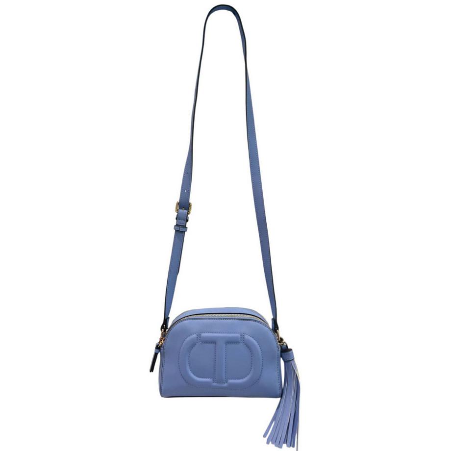TWINSET Borsa a tracolla a cupola con logo e fiocco  