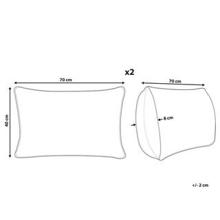 Beliani Gartenkissen 2er Set aus Polyester Modern KALAMOS  