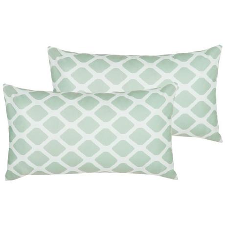 Beliani Lot de 2 coussins en Polyester Moderne KALAMOS  